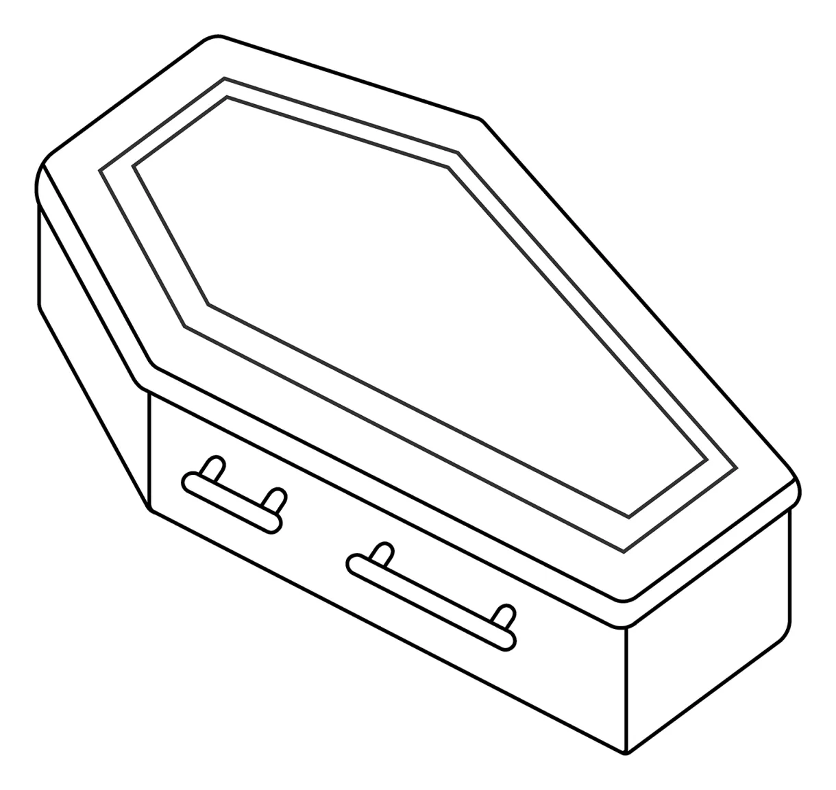 Coffin emoji coloring page colouringpages