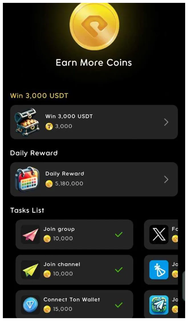 Holdcoin hold to earn. if you can't hold, you won't be rich! ton app