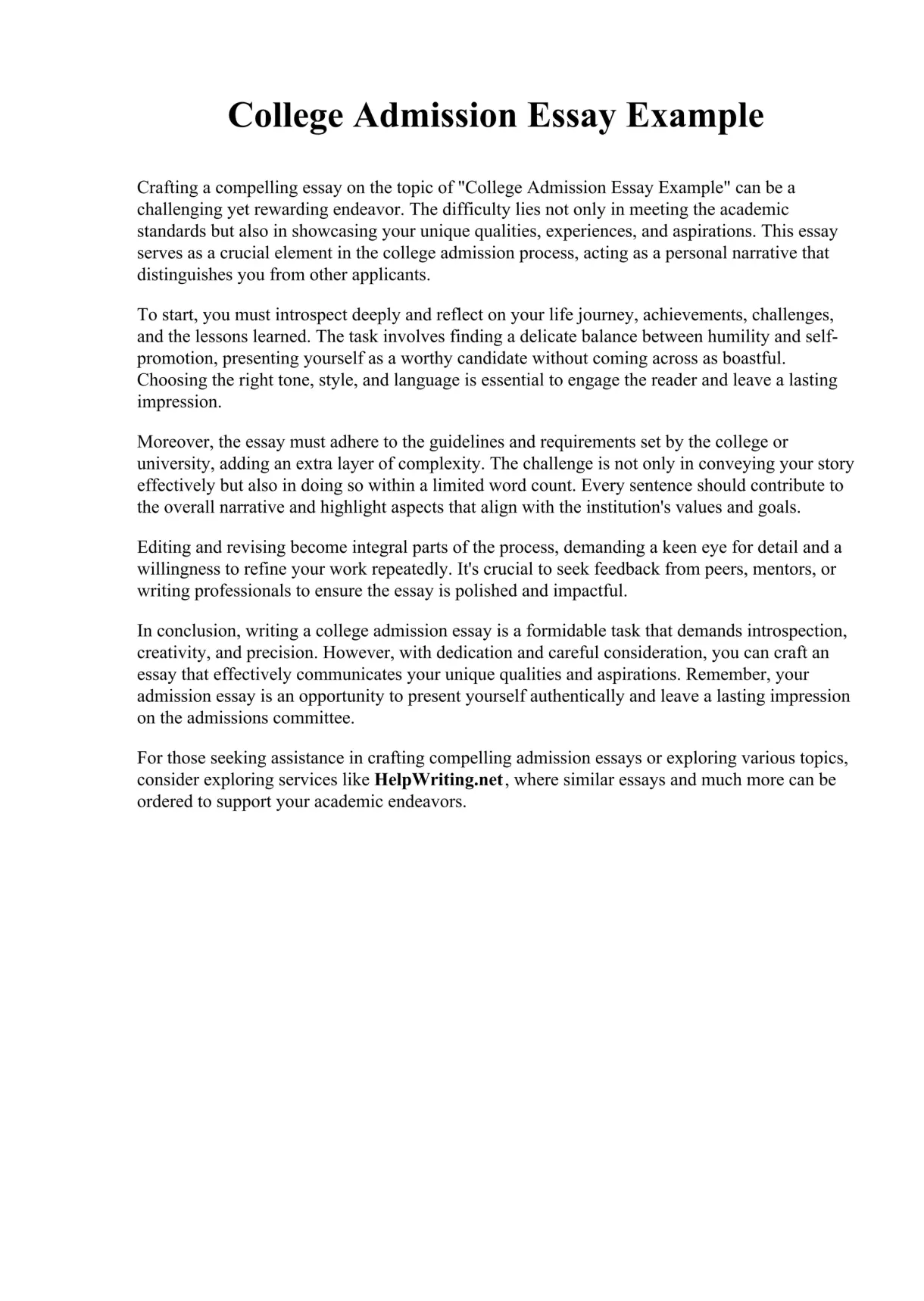 College Admission Essay Example.pdf