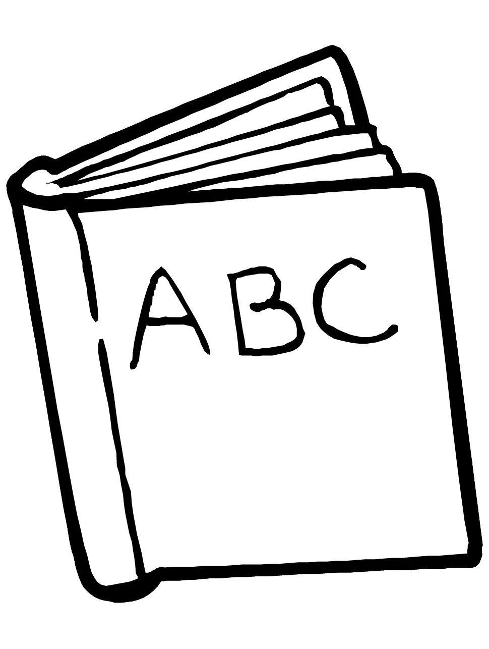 Book coloring pages to download and print for free