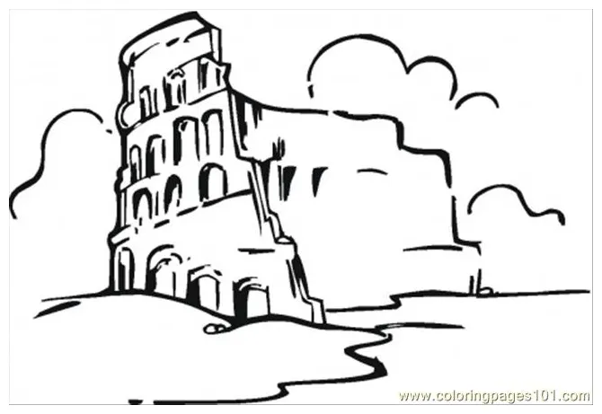 Colosseum Coloring Page at GetColorings.com | Free printable colorings