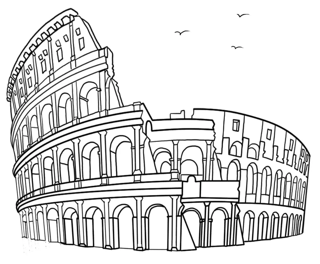 The Colosseum coloring page - Download, Print or Color Online for Free