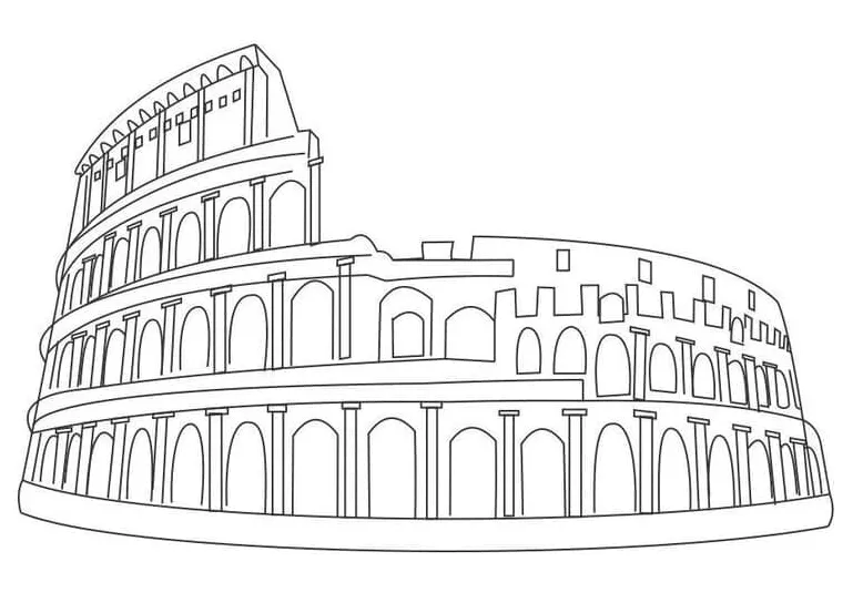 Printable The Colosseum coloring page - Download, Print or Color Online