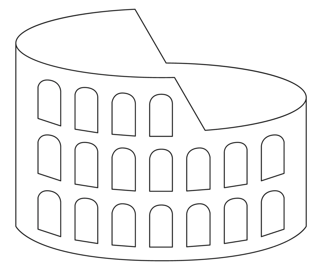 Colosseum coloring page - ColouringPages