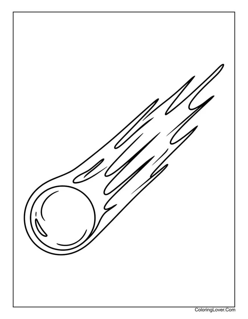 Comet coloring pages [2025]