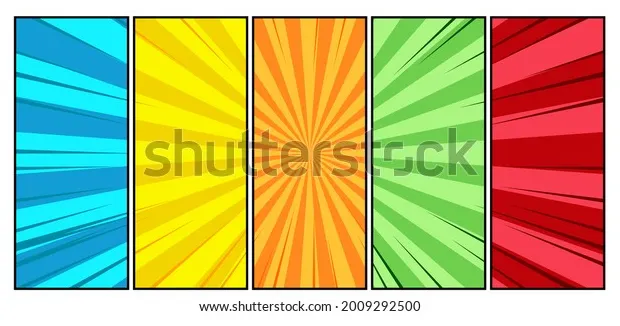 Comic Book Page Panel Colorful Background Stock Vector (Royalty Free