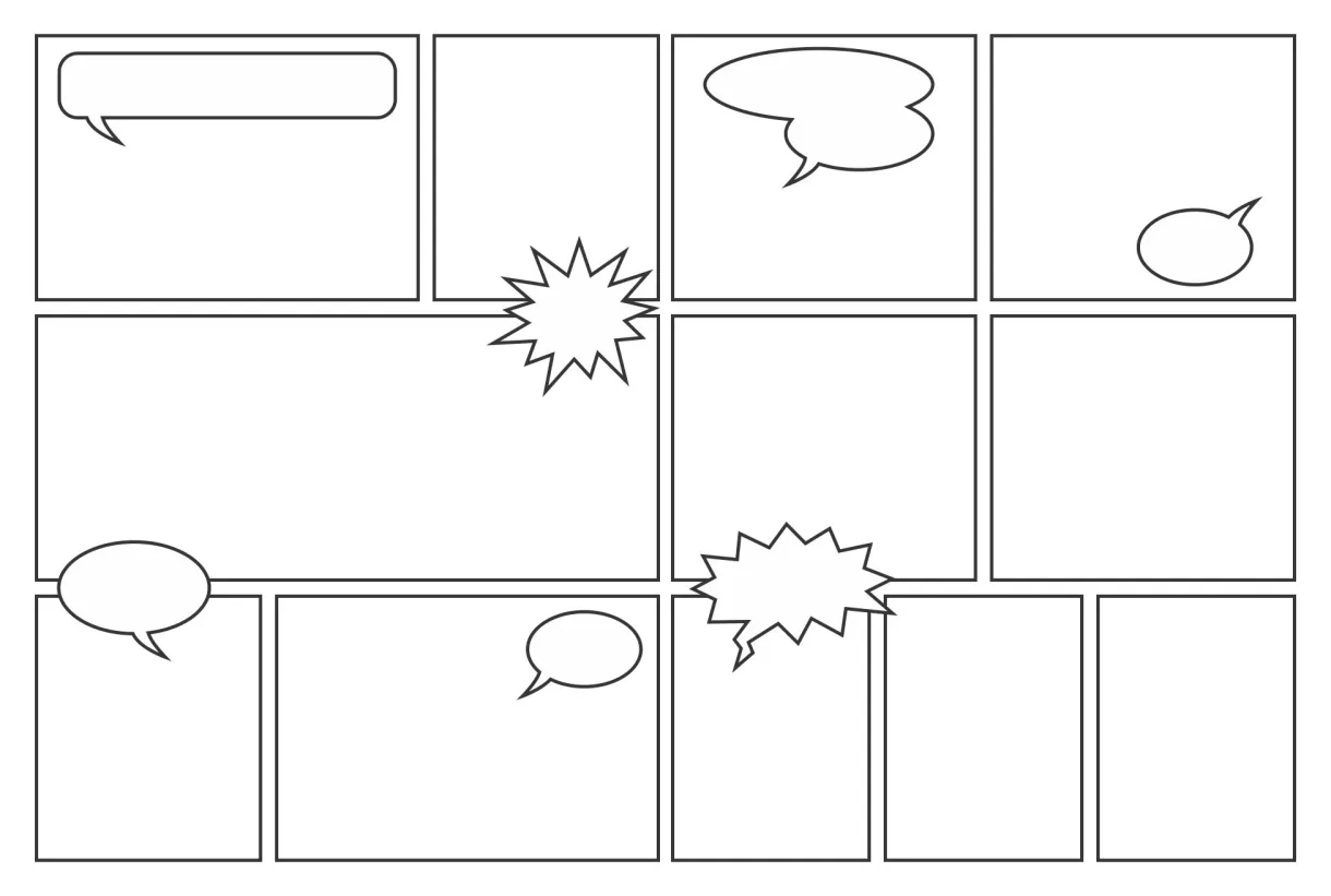 8 panel comic strip template content calendar template