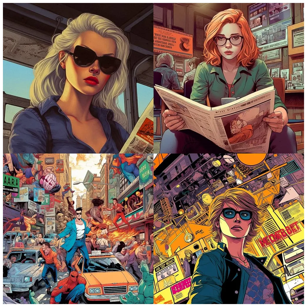 Comic book style Midjourney style | Andrei Kovalev's Midlibrary 2.0