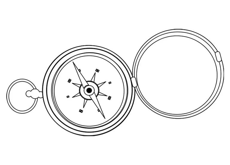 Coloring page compass free printables img 28320