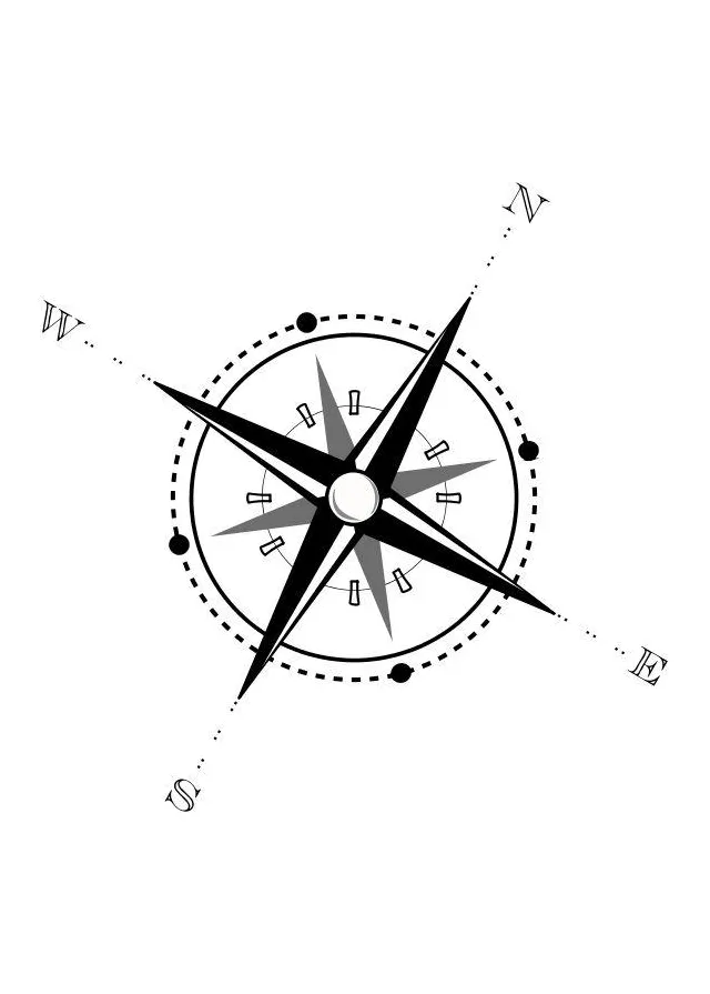 Coloring page compass free printables img 10464