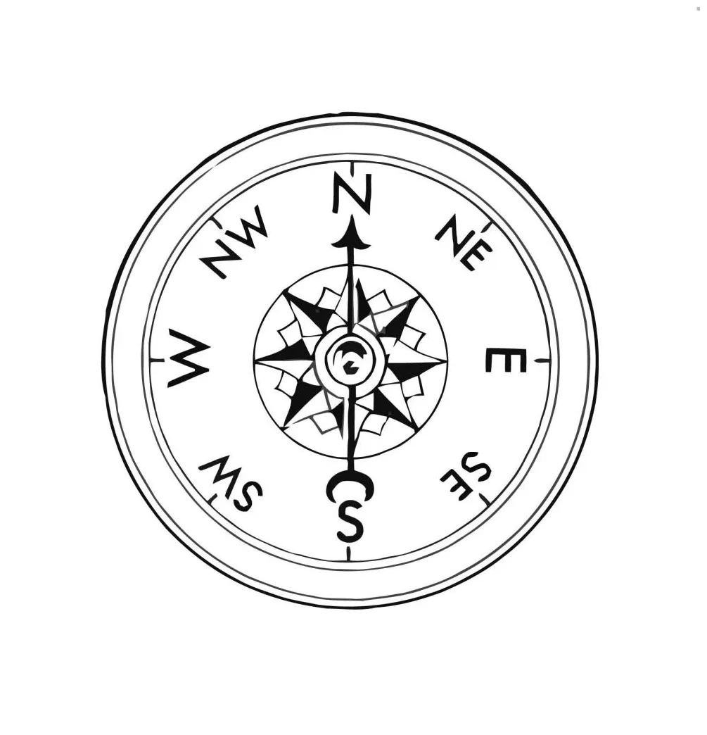 Coloring page compass free printables img 16023