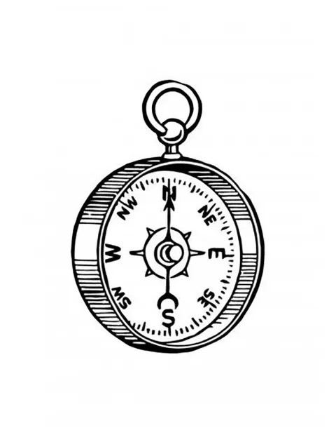 Compass coloring pages