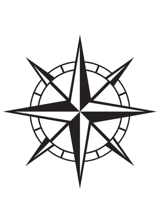 Coloring page compass free printables img 16436