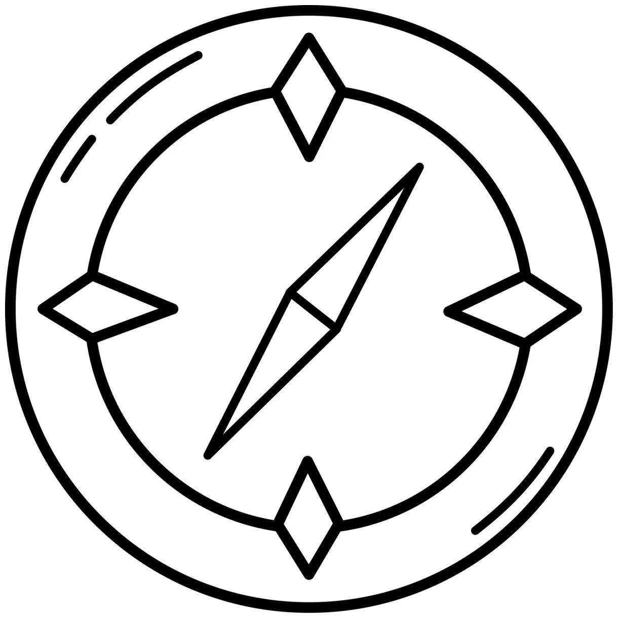 Compass coloring page colouringpages