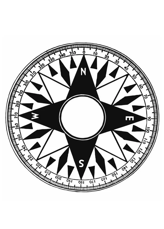 Coloring page compass free printables img 12932