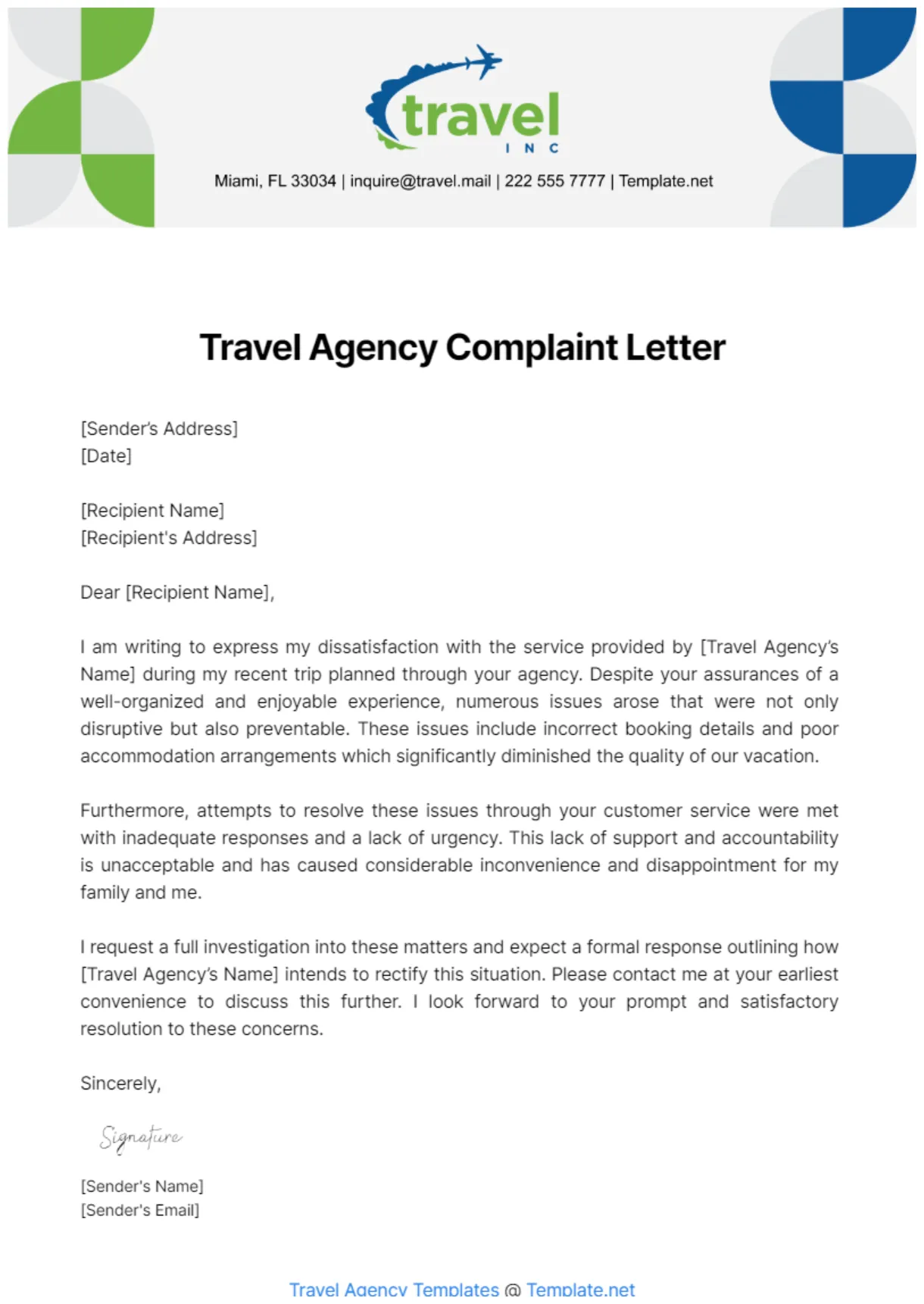 Free complaint letter for poor cleaning service template to edit online