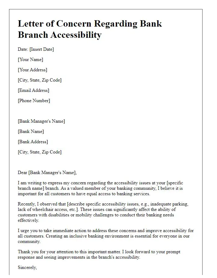 Letter template for complaint against bank services free samples in