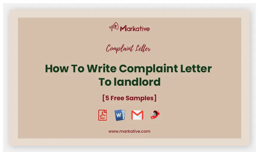 How To Write Appealing Complaint Letter to Landlord [5 Free Samples