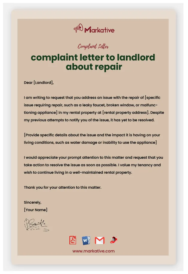 How To Write Appealing Complaint Letter to Landlord [5 Free Samples