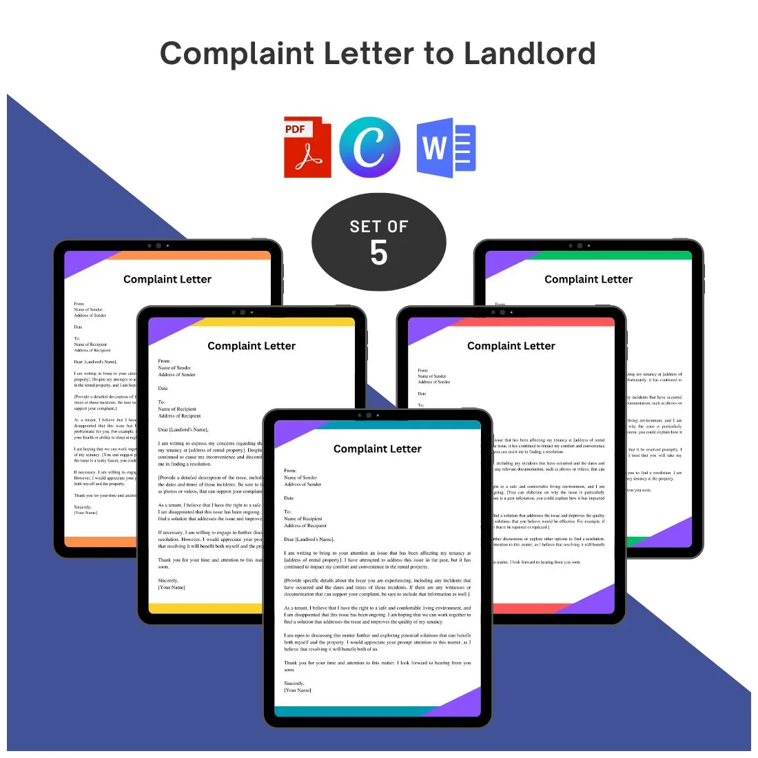 Complaint Letter to Landlord Word Archives - Template DIY