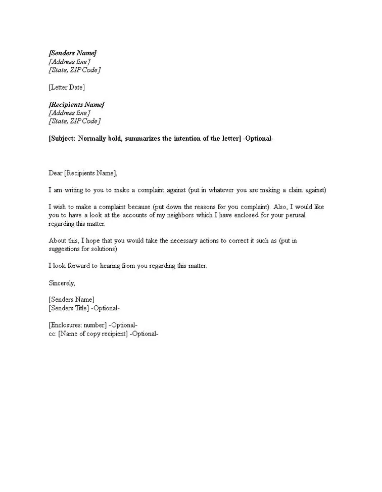 Landlord Tenant Complaint Letter - How to create a Landlord Tenant