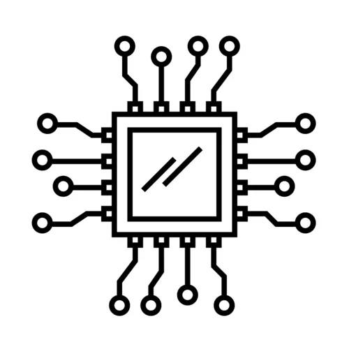 Computer microchip coloring page free printable coloring pages