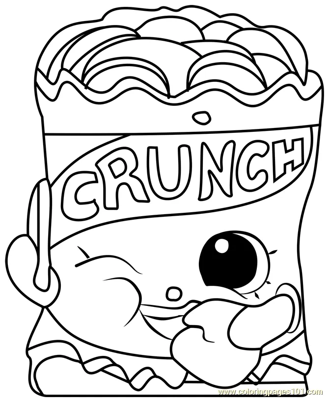 Crispy chip shopkins coloring page for kids free shopkins printable