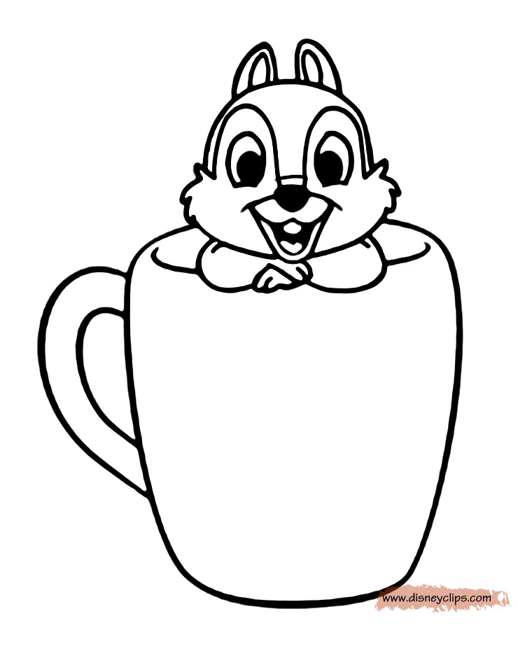 Chip and dale coloring pages disneyclips