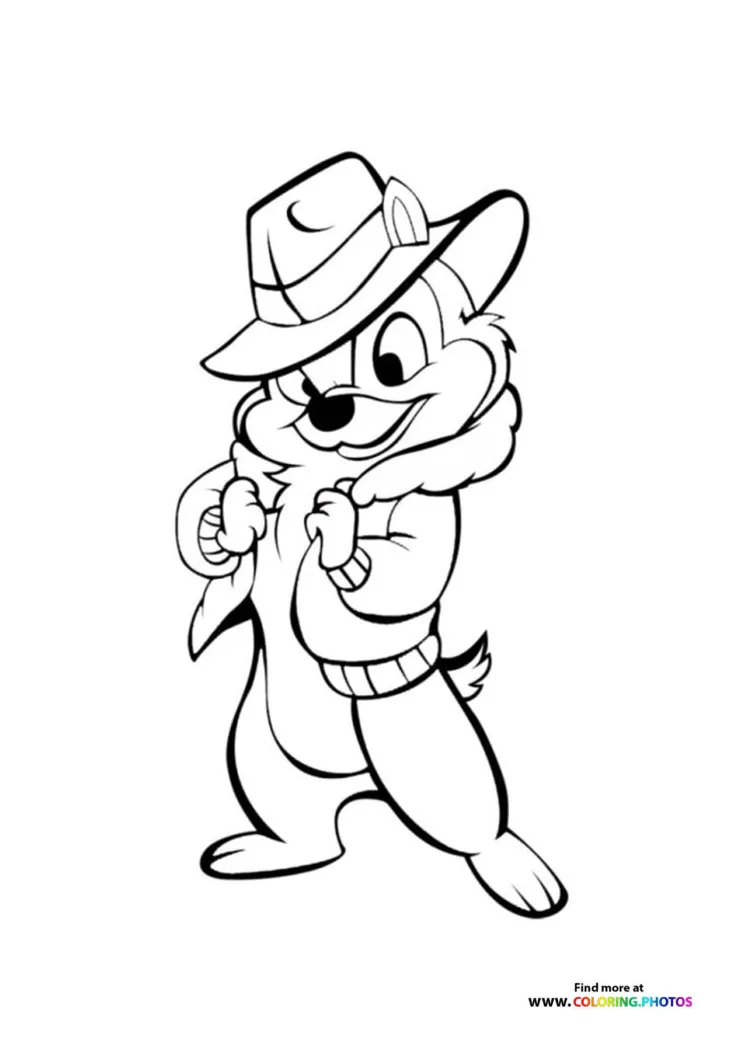 Chip coloring pages for kids