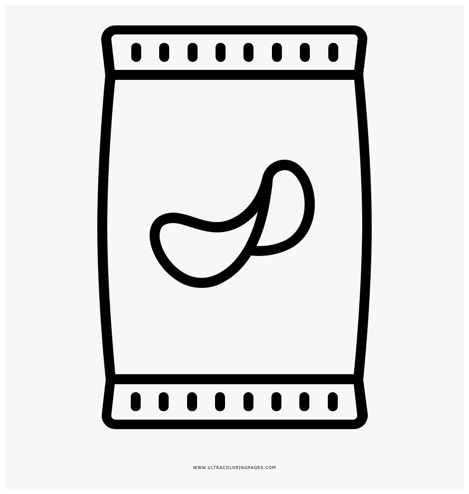 Chip clipart coloring page, chip coloring page transparent free for