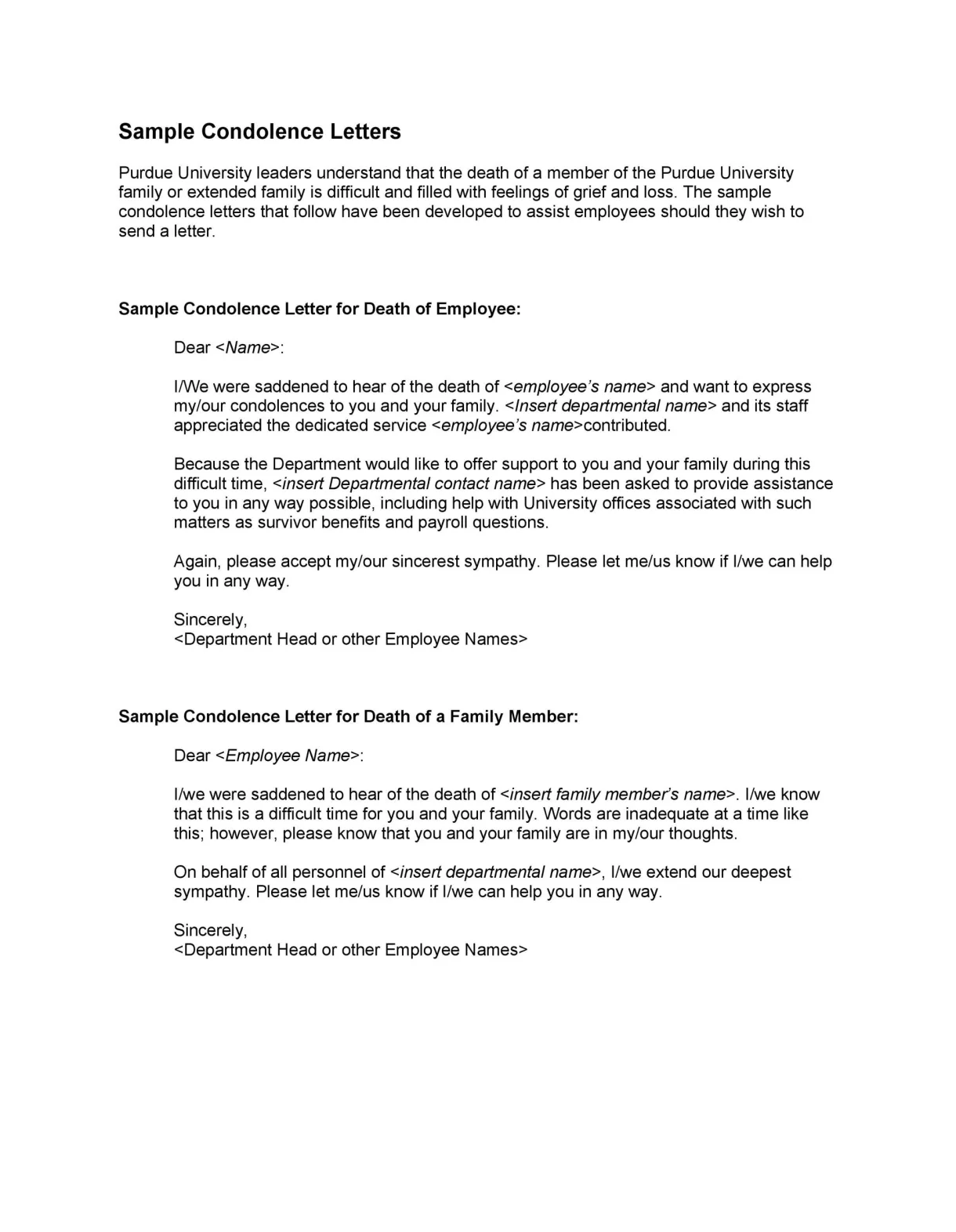 28+ free condolence message samples to