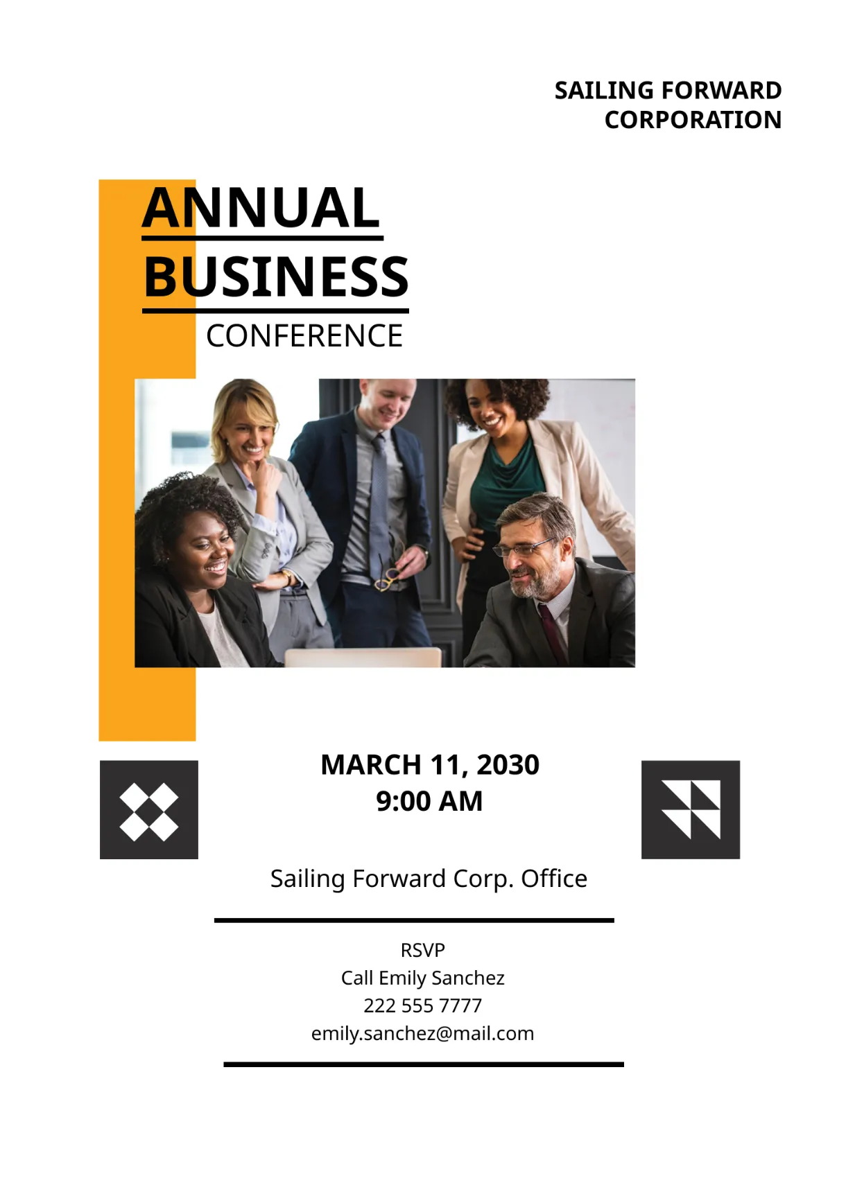 Free Conference Invitation Letter Template to Edit Online