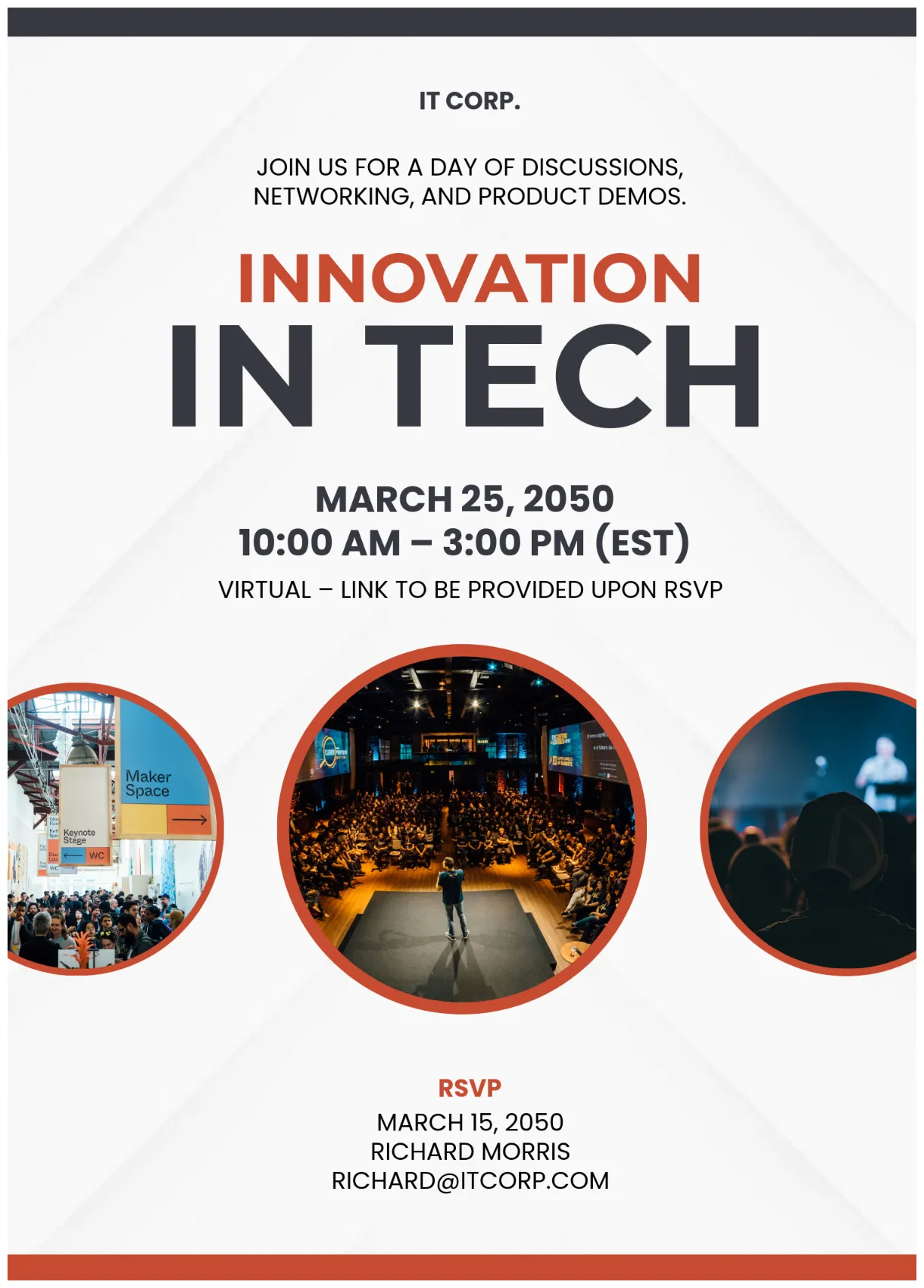 Free Conference Invitation Letter Template to Edit Online