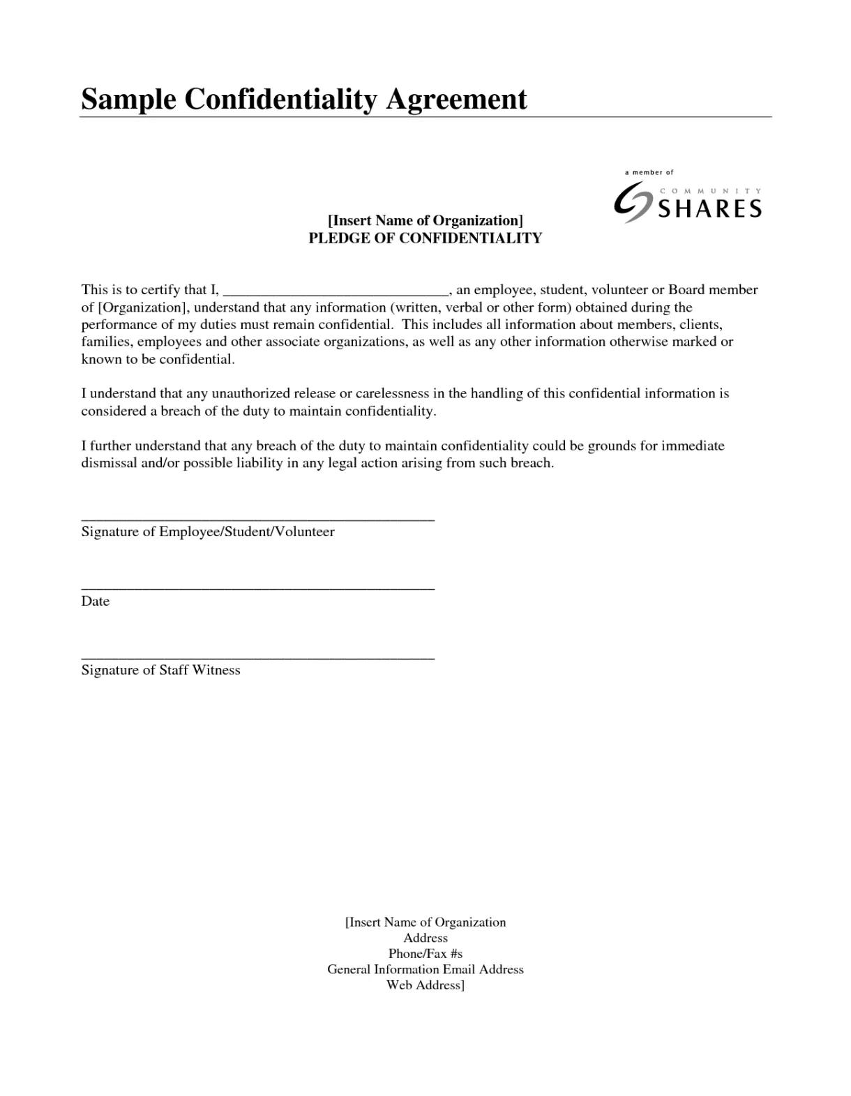 Sample free printable documents