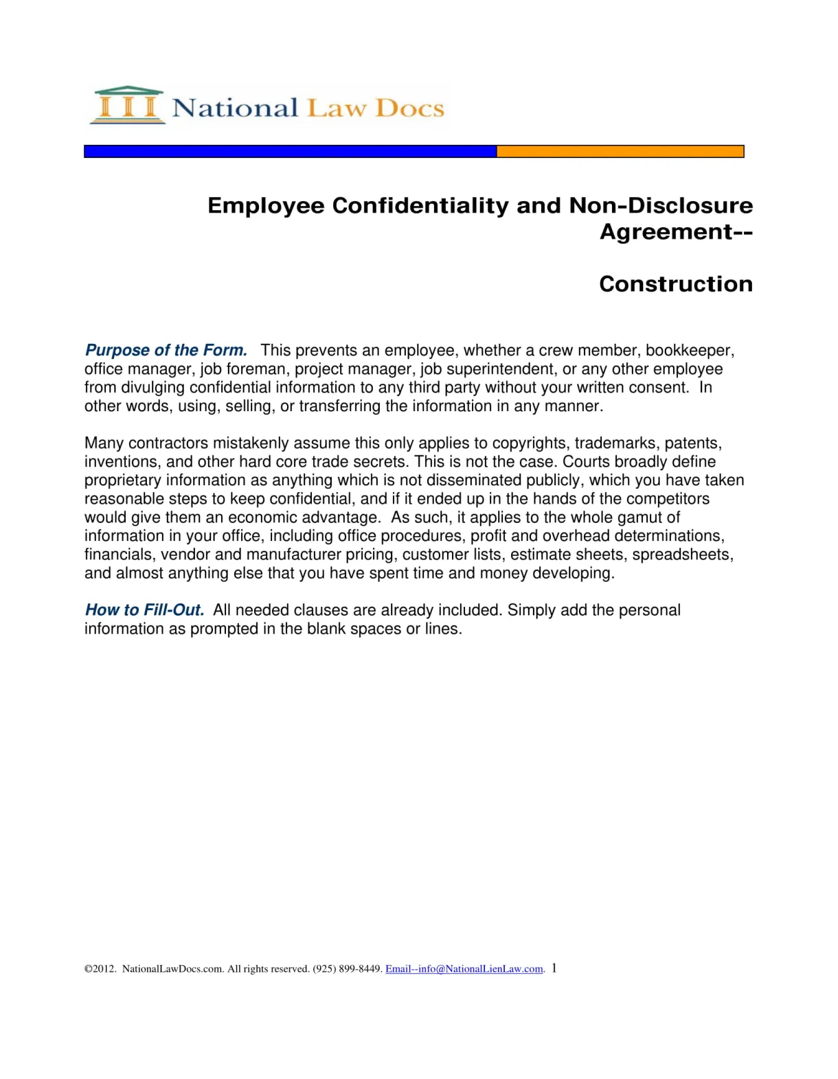 Employee form 11 employee confidentiality printable coloring page