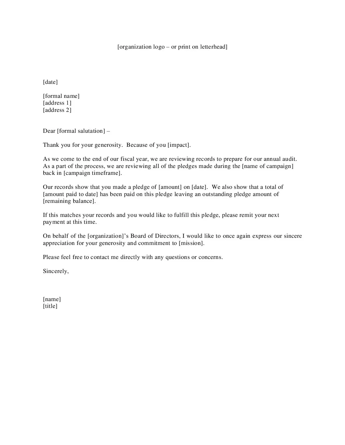 Audit confirmation letter template samples letter templates