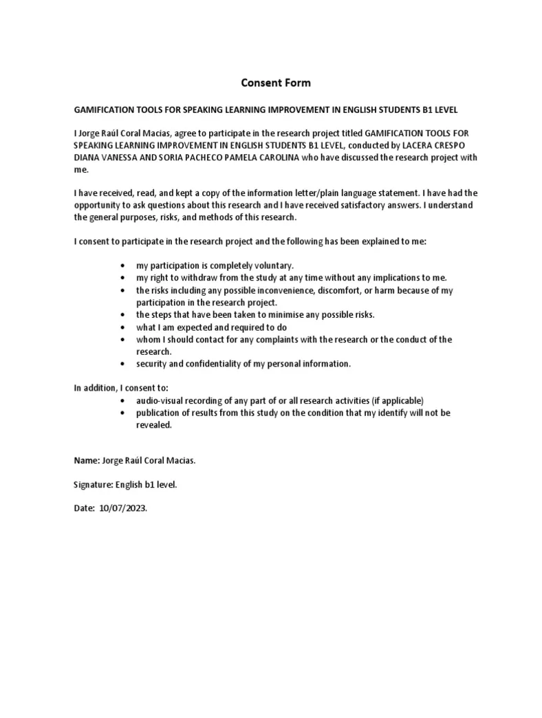 Consent form template pdf