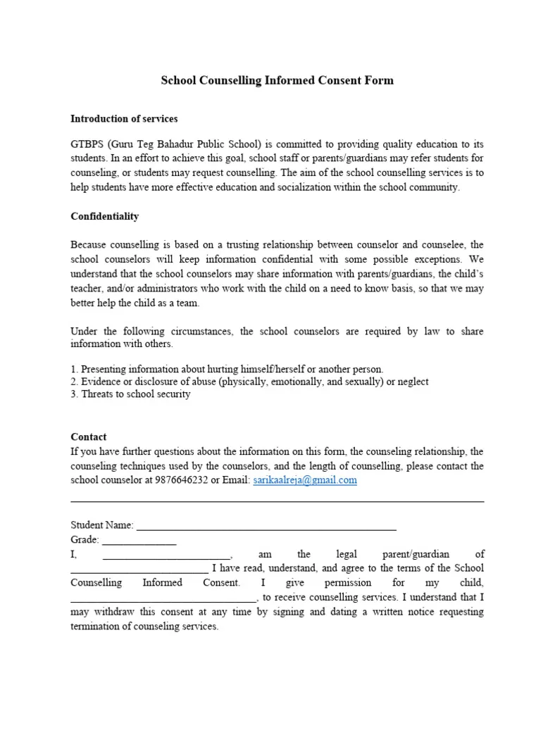 Consent form 1 pdf printable coloring page
