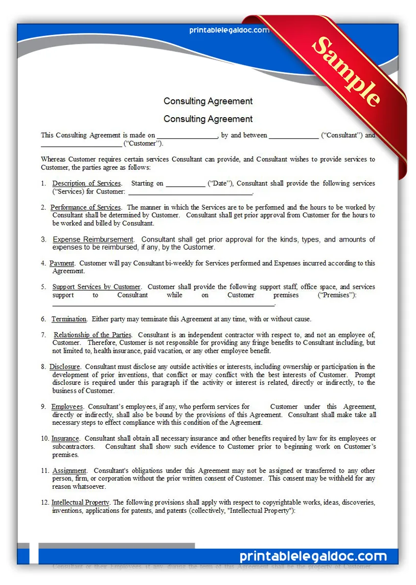 Free printable form generic