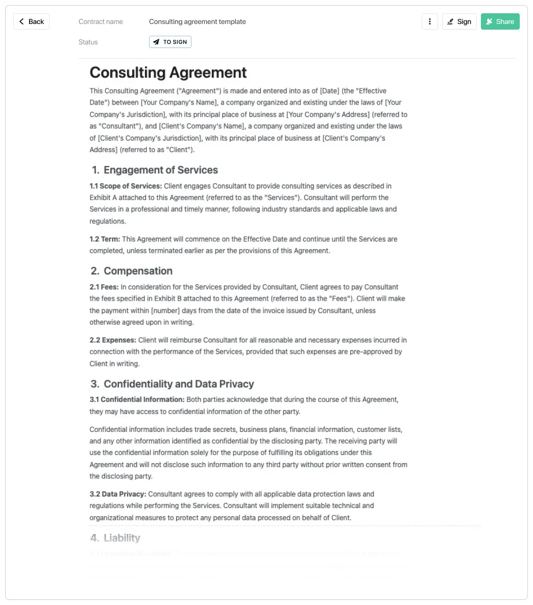 Template free to use