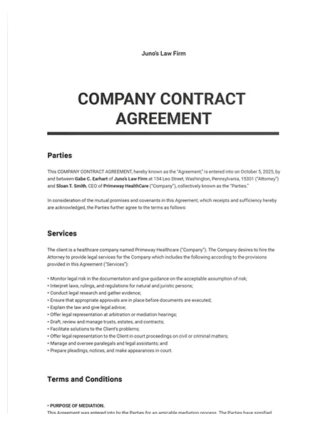 47+ free contract agreement templates [edit & download] template