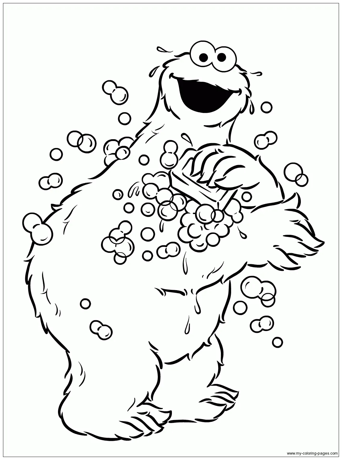 Cookie monster coloring pages & books 100% free and printable!