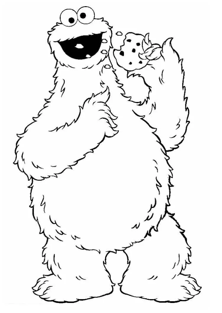 Cookie Monster Eating Cookie