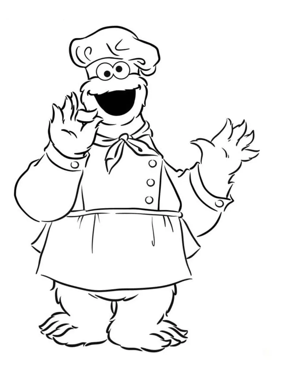 Cookie Monster coloring pages - ColoringLib