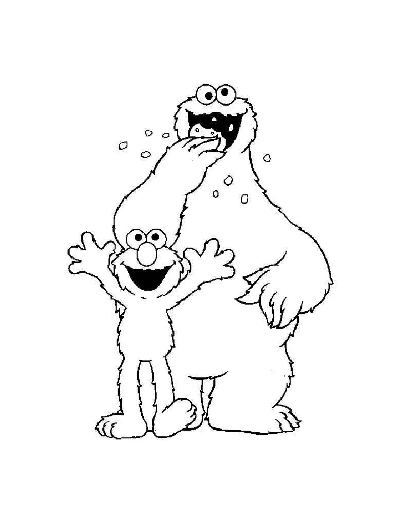 Cookie Monster coloring pages