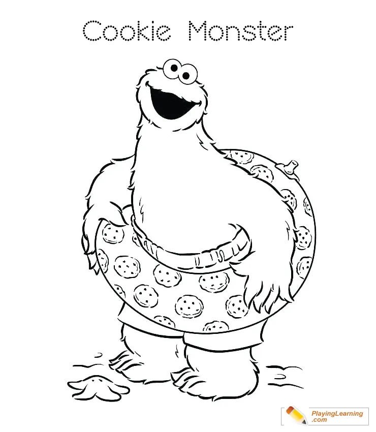 Cookie monster coloring page 07 free cookie monster coloring page printable coloring page