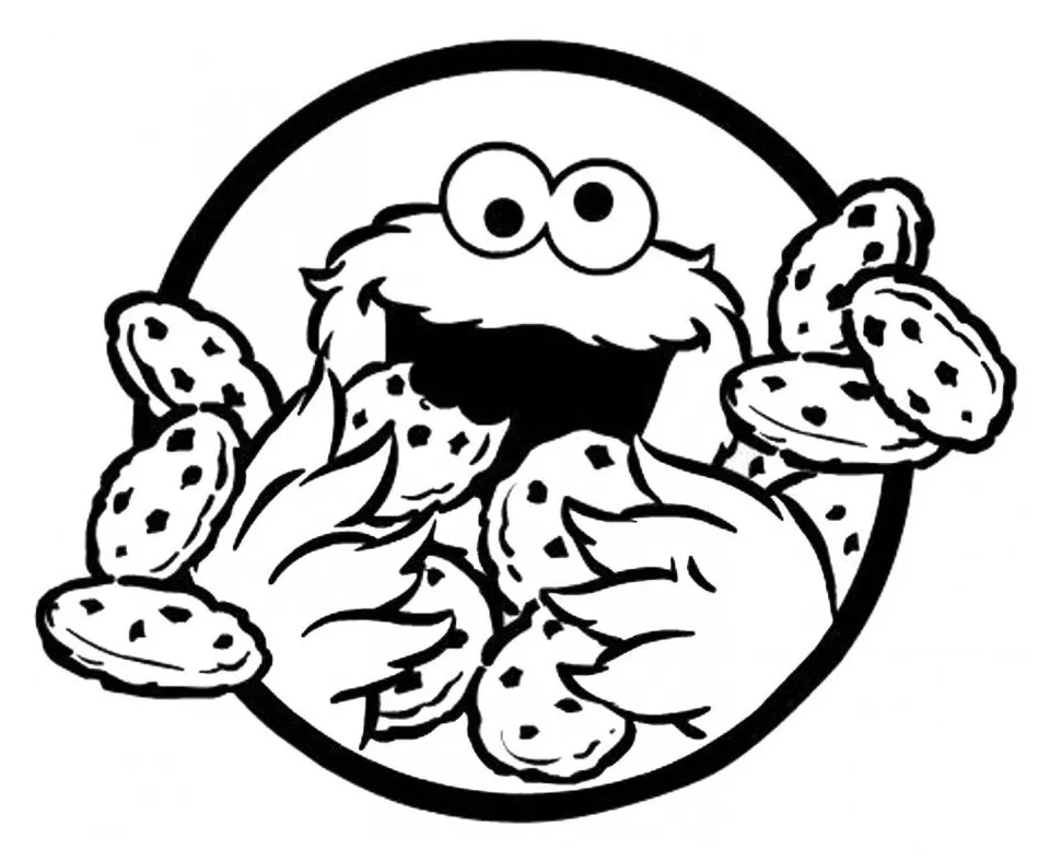 Cookie monster coloring pages free coloring home