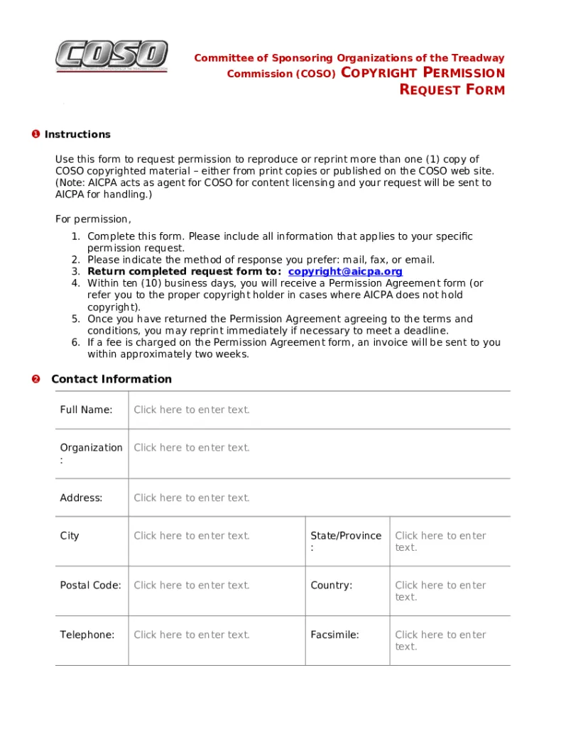 Coso doc template pdffiller