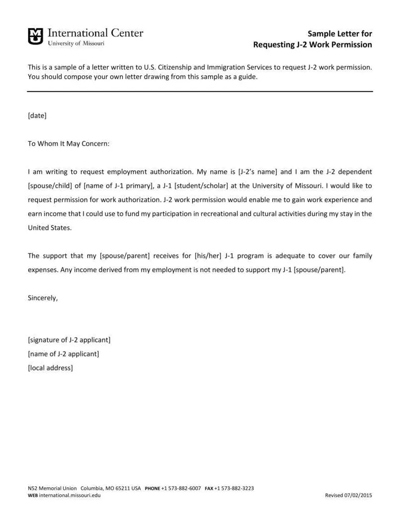 6+ permission request letter templates pdf