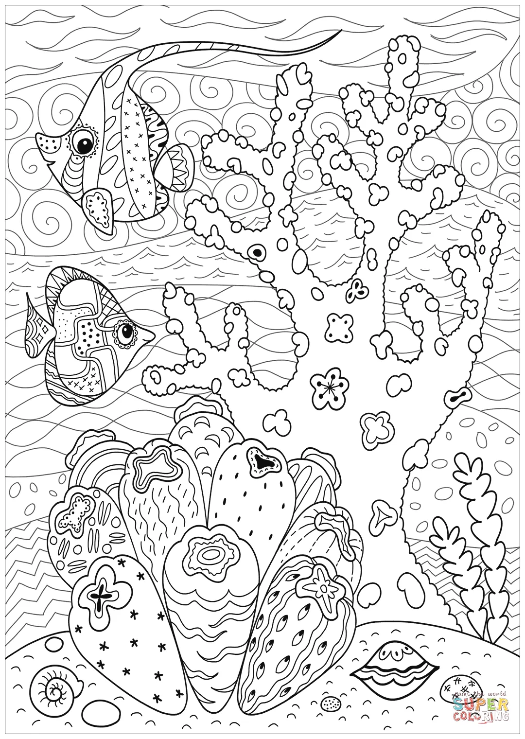 Butterflyfish enjoying free printable
